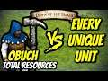 ELITE OBUCH vs EVERY UNIQUE UNIT (Total Resources) | AoE II: Definitive Edition