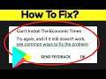 How to Fix Can't Install The Economic Times App Error On Google Play Store in Android & Ios Phone