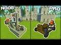 NOOB vs PRO Catapult Castle Siege! (Scrap Mechanic Gameplay)