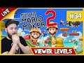 🔴 Super Mario Maker 2 - Viewer Levels All Night Long! - LIVE STREAM [#34]