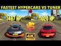 Top 5 Fastest Hypercars vs Tuner Car - Forza Horizon 4 Drag & Top Speed
