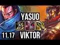 YASUO vs VIKTOR (MID) | 6/0/6, 1.9M mastery, 300+ games, Dominating | EUW Grandmaster | v11.17