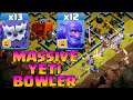 Yeti Bowler Attack Strategy Town Hall 14 !! 13 Yeti + 12 Bowler + Wall Wrecker Clash Of Clans