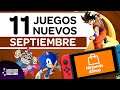 11 Juegos nuevos para Nintendo Switch - septiembre