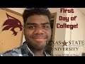 First Day of College!! | College Vlog #3 | Texas State University 2019