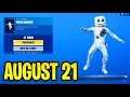 *NEW* MOON BOUNCE EMOTE..!! Corrupted Voyager Skin..!! August 21 Item Shop Update