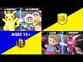 Pikachu @ Ice Climbers & Lucas @ Greninja - CCSL - Smash Ultimate