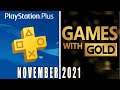 Playstation Plus November 2021 vs Xbox Games With Gold Lego Batman 2, Knockout City, Walking Dead