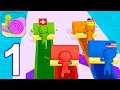 Roll Run - Gameplay Part 1 - All Levels 1-5 (Android, iOS)