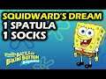 Squidward's Dream with Collectibles | Golden Spatula & Patrick's Socks | Spongebob's Dream