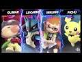 Super Smash Bros Ultimate Amiibo Fights – Request #16096 Olimar & Lucario vs Inkling & Pichu