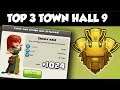 Top 3 Town Hall 9 Trophy Base 2019 | CoC Th9 Best Trophy Pushing Layouts - Clash of Clans
