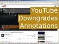 YouTube Updates Downgrade Annotations