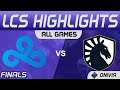 C9 vs TL Highlights ALL GAMES Finals LCS Spring 2021 Cloud9 vs Team Liquid by Onivia