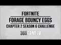 Forage Bouncy Eggs hidden around the island - Legendary Weekly Challenge Fortnite Chapter 2 Season 6