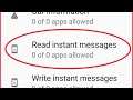 How To Allow & Deny Read Instant Message Permission on Android
