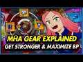 MHA Gear Guide!  How to Get and Level Your Gear to MAXIMIZE BP! - [MHA] The Strongest Hero