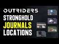 Outriders: The Stronghold - All Journal Locations