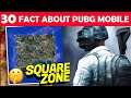 PUBG MOBILE SQUARE ZONE IN ERANGLE? | 30 MOST AMAZING FACT ABOUT PUBG MOBILE | PUBG FACT IN HINDI
