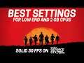 RDR2 Best Settings For Low End And 2 GB GPUs (Link in Description)