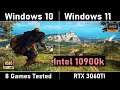 Windows 11 RTX 3060 Gaming benchmarks