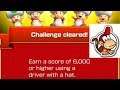 Earn A Score Of 6000 Using A Driver with A Hat Mario Kart Tour