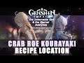 Genshin Impact: Crab Roe Kourayaki Recipe Location