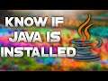 How to Know if Java is Installed | Windows 10 Tutorial