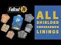 How To Unlock Every SHIELDED Lining For Underarmor - Fallout 76 Steel Dawn