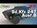 ICM 1/35 Sd.Kfz 247 Ausf.B Command Vehicle BUILD & REVIEW