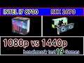 INTEL I7 8700 + RTX 2070 (GALAX RTX 2070 BLACK LABEL) 1080p vs 1440p benchmark test 19 Games