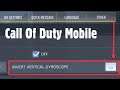 Invert Vertical Gyroscope Settings Enable Disable in Call Of Duty Mobile ( COD )