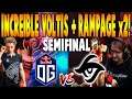 OG vs SECRET [BO3] - SEMIFINAL "Increíble Voltis + Rampage x2" -  OMEGA League DOTA 2