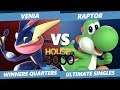 Smash Ultimate Tournament - Venia (Greninja) Vs. Raptor (Yoshi) SSBU Xeno 178 Winners Quarters