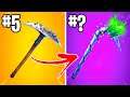 TOP 10 RAREST PICKAXES IN FORTNITE (Minty Code Giveaway)