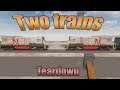What happens if two trains run into each other in (Teardown)