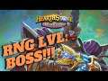 CRAZY BOSS LEVEL RNG! | Hearthstone Battlegrounds