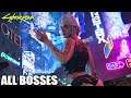 Cyberpunk 2077 - All Bosses (With Cutscenes) HD 1080p60 PC