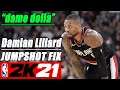 Damian Lillard Jumpshot Fix NBA2K21 with Side-by-Side Comparison