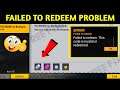 Failed To Redeem This Code Is Invalid or Redeemed | Failed To Redeem Problem | Redeem Code Problem