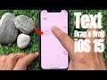 How to Drag and Drop Text and Photos Between Apps in iPhone iOS 15
