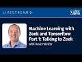 Machine Learning with Zeek and Tensorflow (Part 1): Talking to Zeek