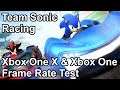 Team Sonic Racing Frame Rate Comparison Xbox One X vs Xbox One