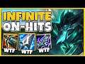 THE ULTIMATE ONE-SHOT MACHINE IS BACK!! MAXIMUM ON-HIT "RUINED PANTHEON" BUILD! - League of Legends