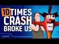 10 Crash Bandicoot Moments That Totally Broke Us