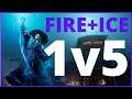 1V5 FIRE STAFF + ICE GAUNTLET BUILD