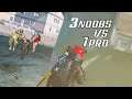 3 NOOBS VS 1 PRO Pubg Rush Gameplay ( Oneplus 7T ) | KTX Telugu Gamer