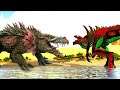 A Crocodilo Gigante Lizzie Rampage Me Impediu de Evoluir! Godzilla Rejeitado - Ark Dinossauros