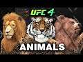 ANIMALS in EA SPORTS UFC 4 !? (Lion, Tiger & Bear)