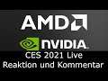 CES 2021 - AMD & NVidia Keynotes / Präsentationen - 12.01.2021 (Live Reaktion - Deutsch)
